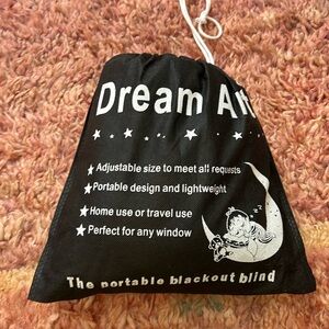 Dream art blackout curtain with suction cups